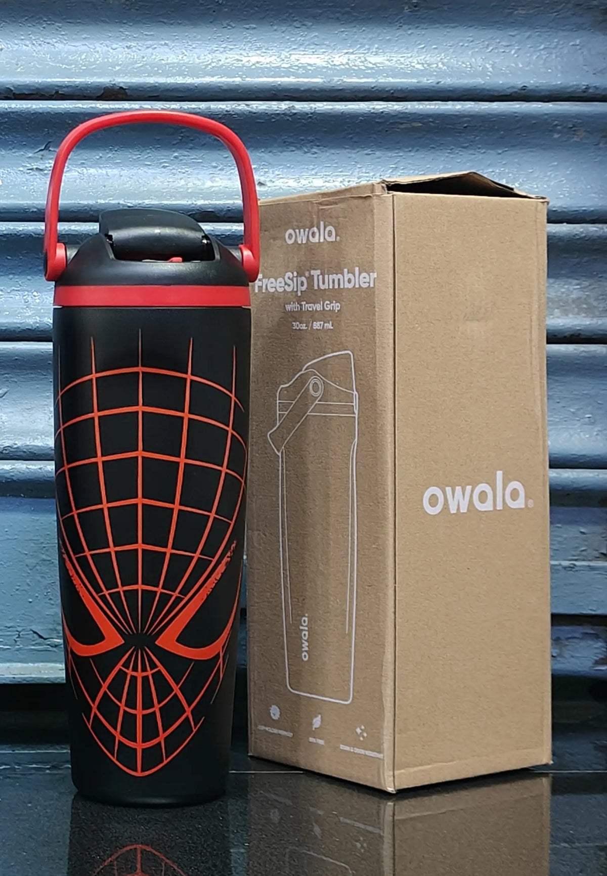 Owala x Spidemar Marvel Edition Black 30Oz | 887ml Night Watch