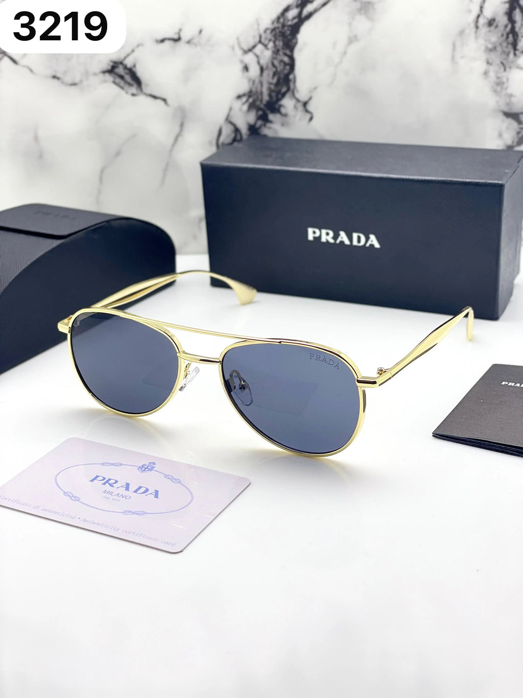 Prada 3219 gold black