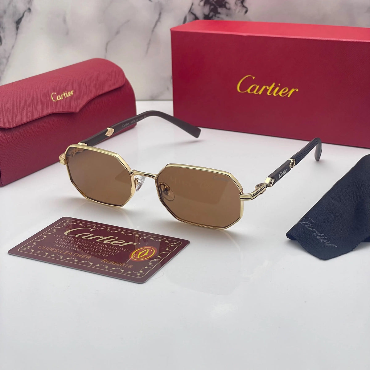Cartier 8171 gold brown