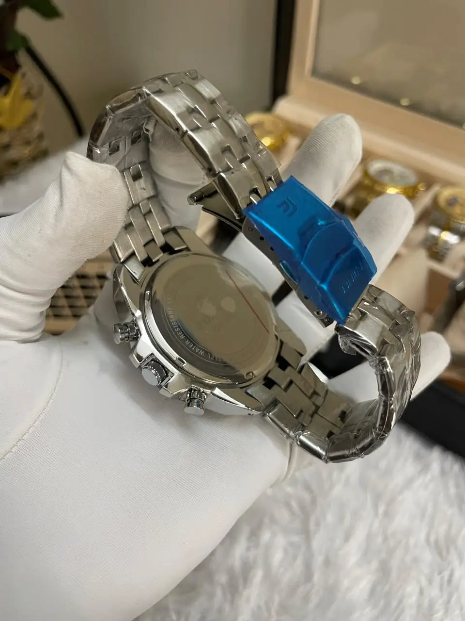 edifice casio silver black