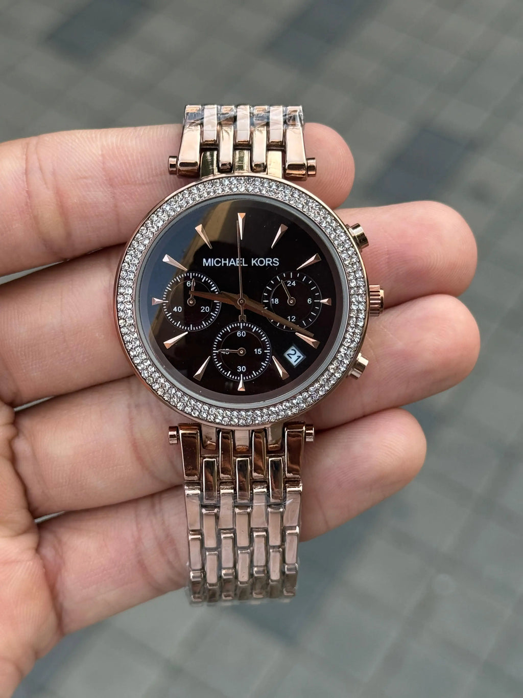 Michael Kor s Darci Chronograph Brown
