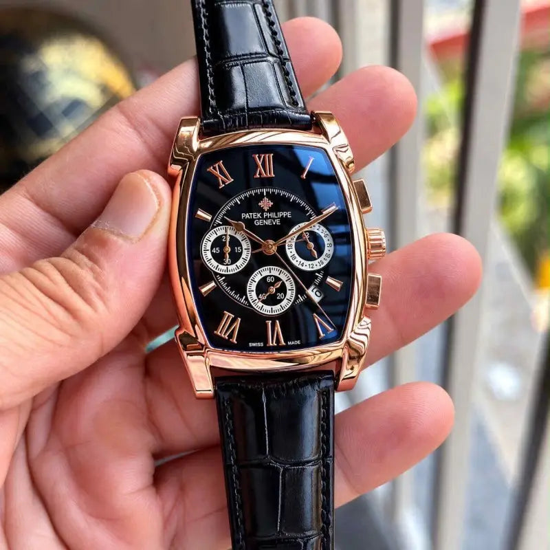 Patek Phillip_e Barrel Chronograph Rose Black