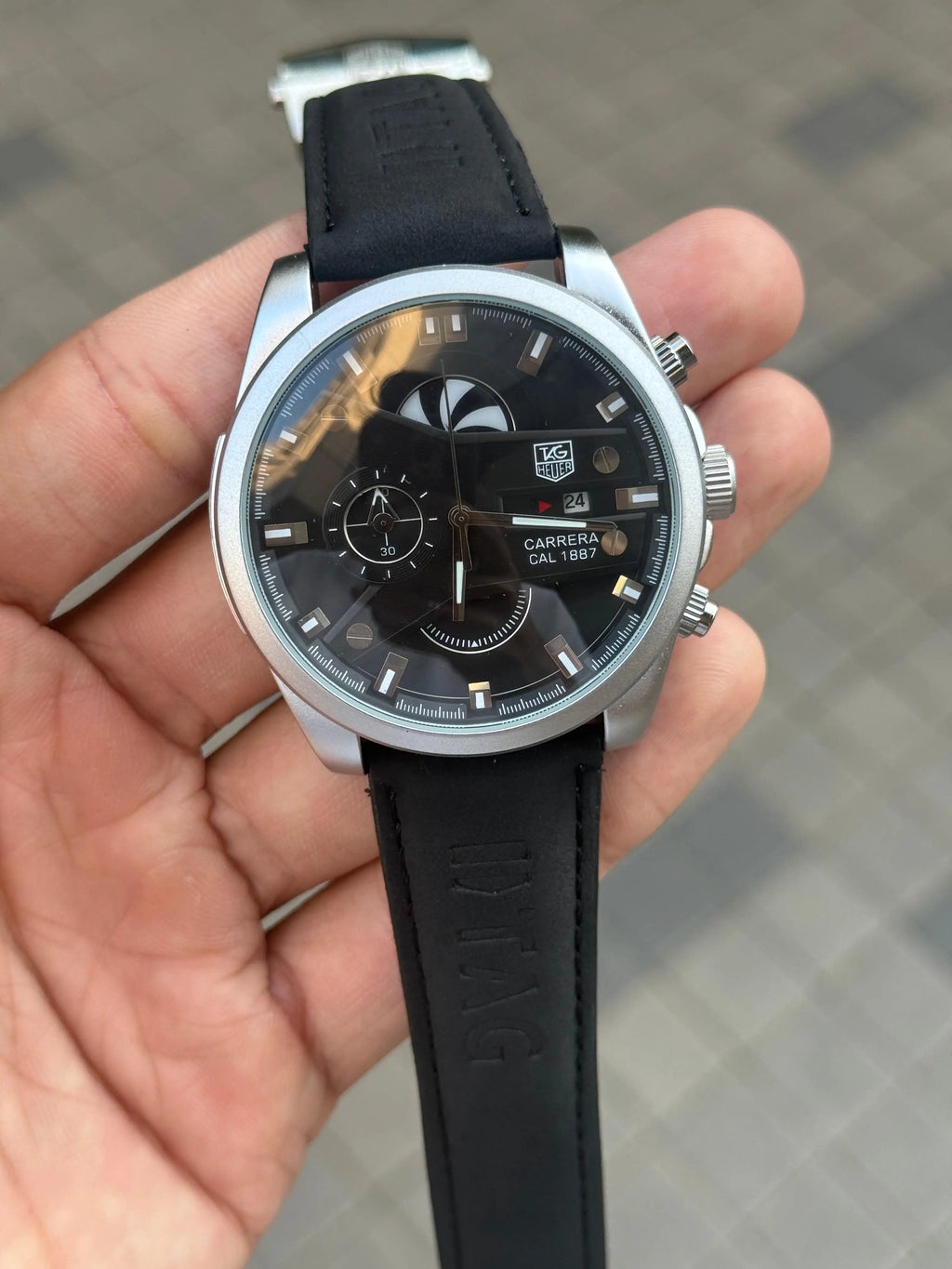 Tag heue r CR7 Silver black