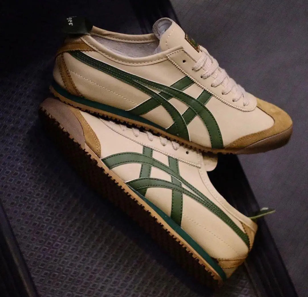 _*Onitsuka Tiger Mexico 66 Beige Green Grass Fix 221