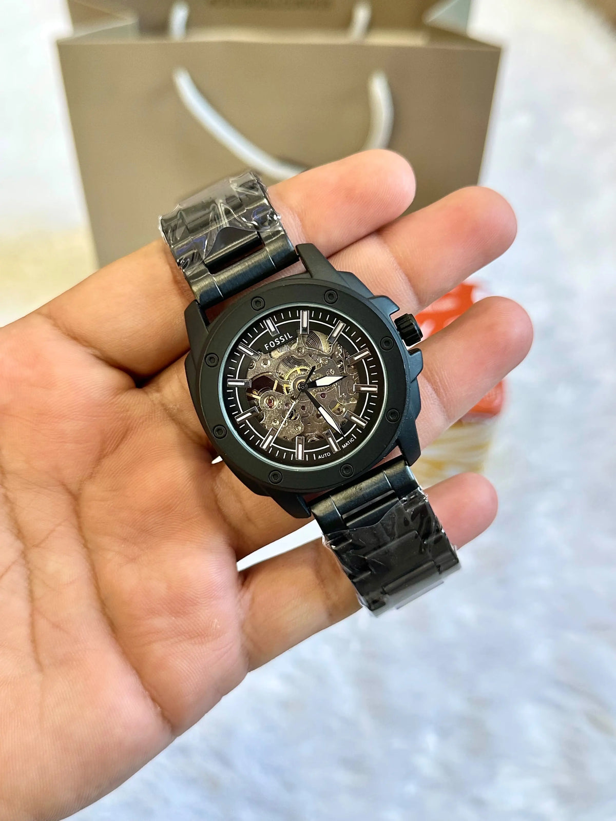 Fossil Metal Modern Machine Automatic