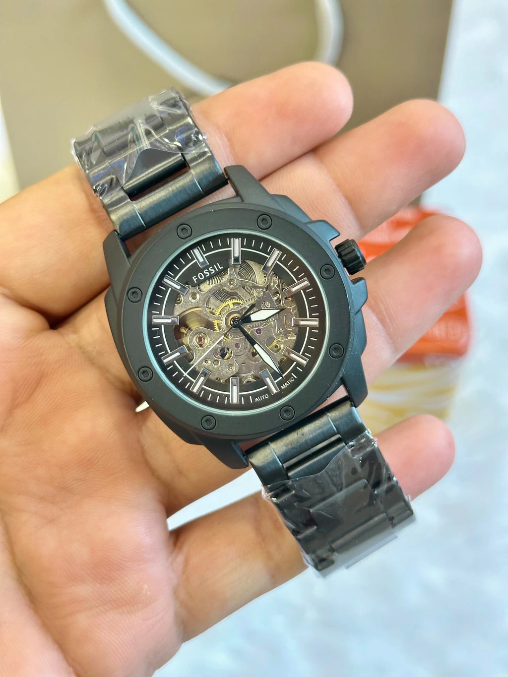 Fossil Metal Modern Machine Automatic