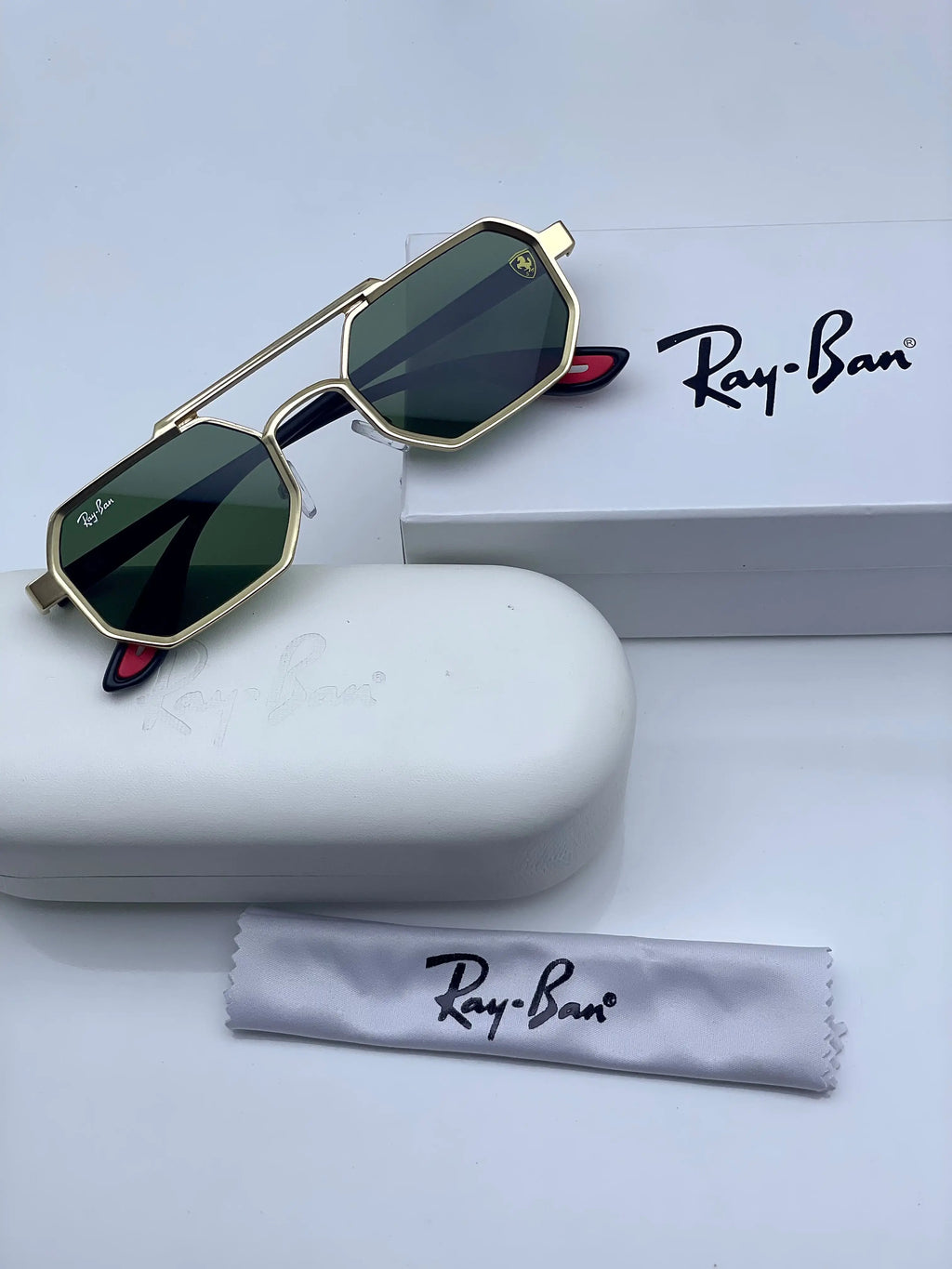 Rayban 05 Gold green
