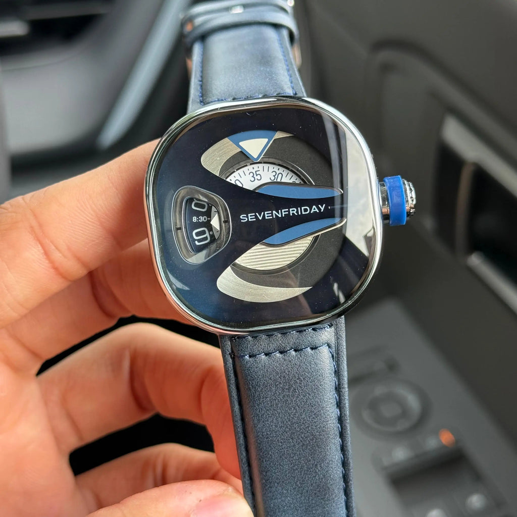 Seven Friday ME Series Leather Silver Blue