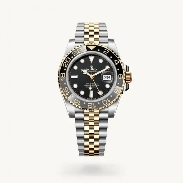 Roleex GMT Master Automatic Yellow Gold Two Tone Black Dial (192)