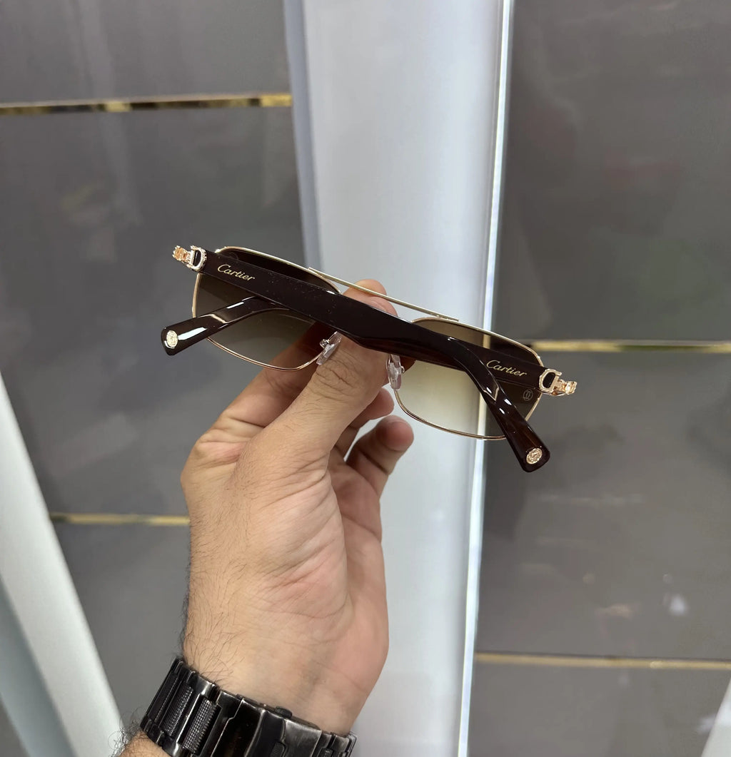 Cartie r Gold Brown Premium Metal Shades 705