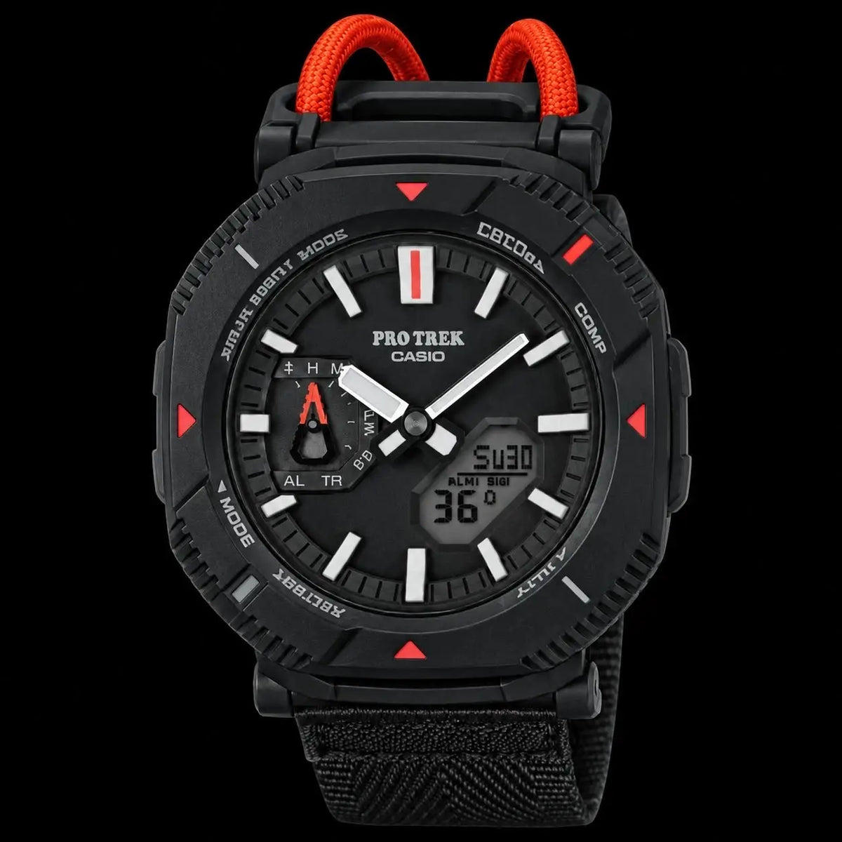CASIO PRO TREK(Black & red)