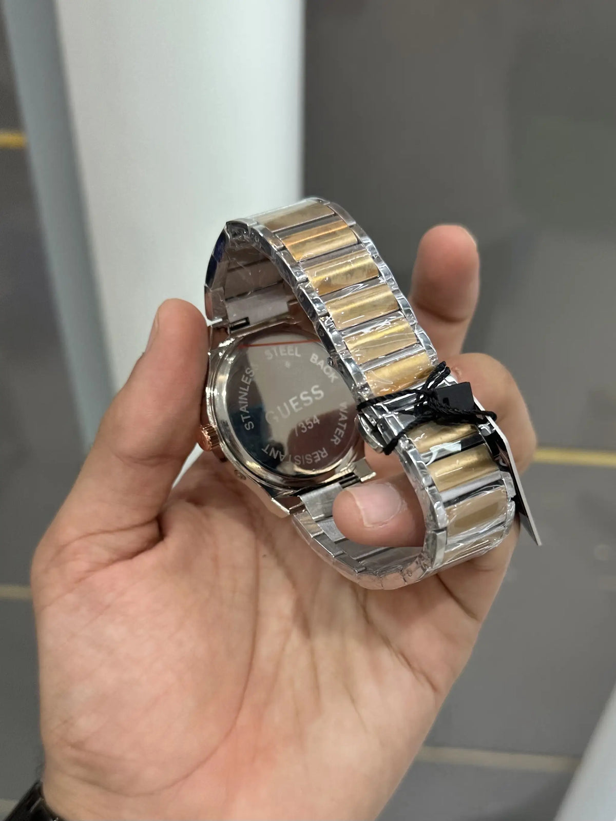 Guess Jet Dual Tone Grey Metal Premium Watch