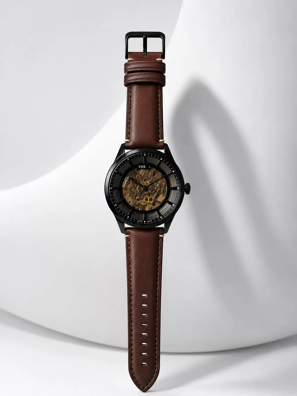 Fossii_l Townsman Brown-Black Automatic