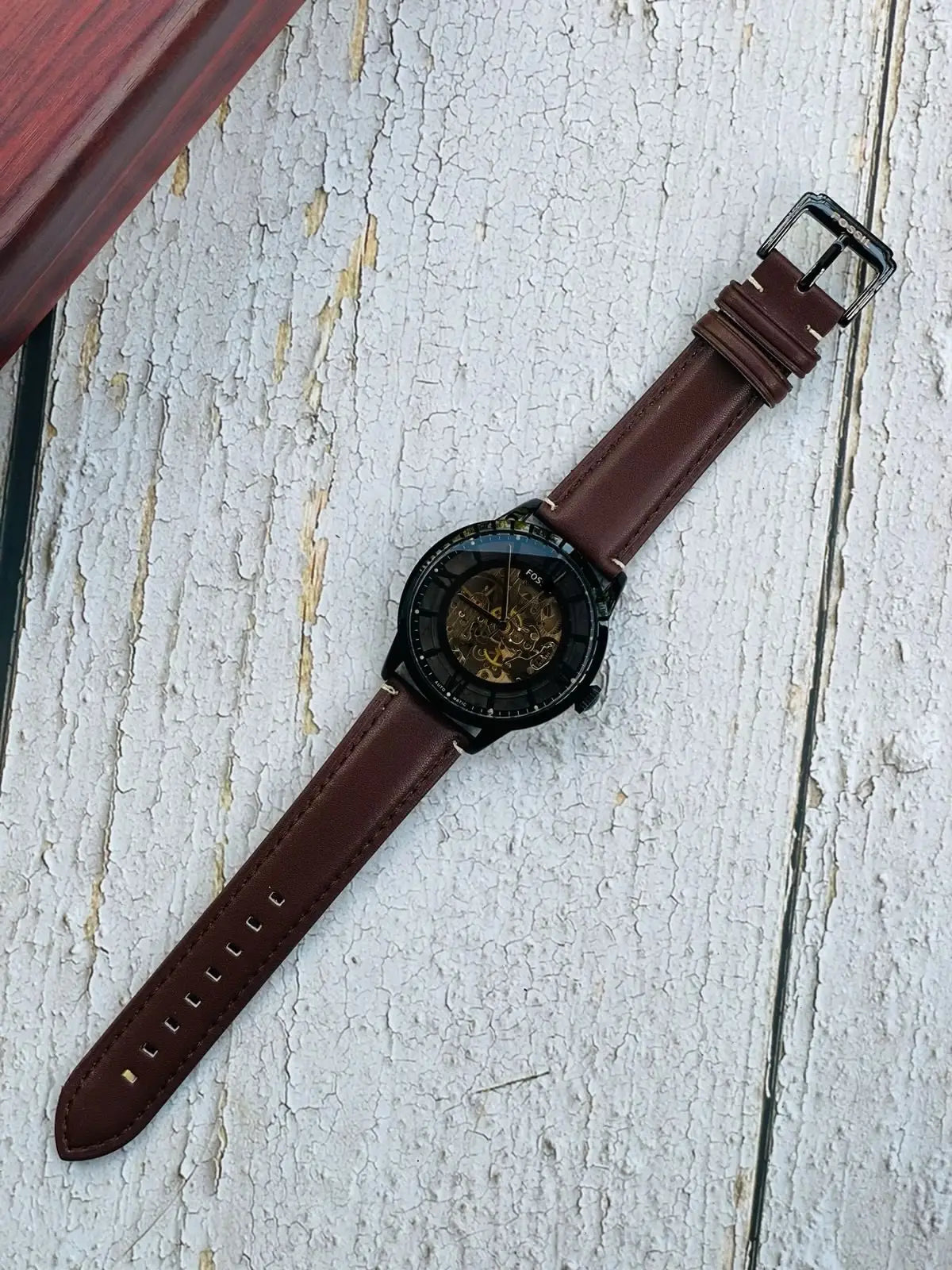 Fossii_l Townsman Brown-Black Automatic