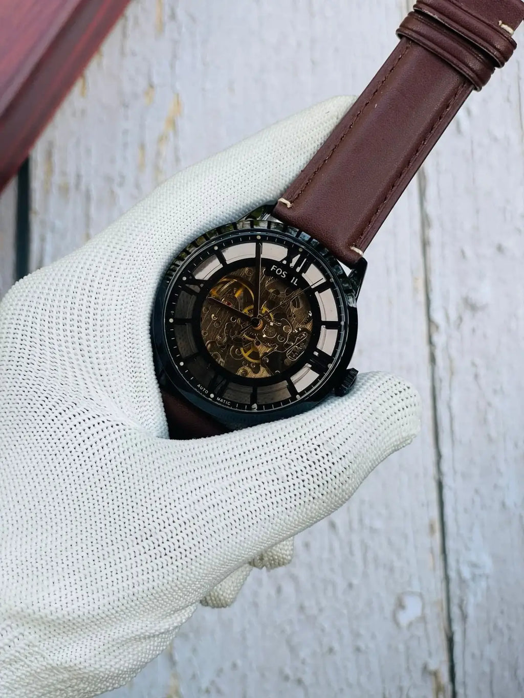 Fossii_l Townsman Brown-Black Automatic