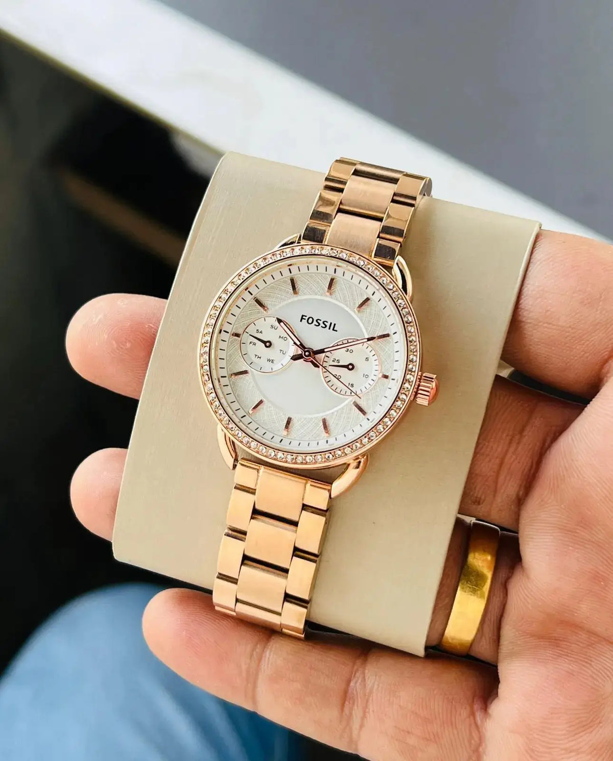 Fossil Tailor Analog For Womens