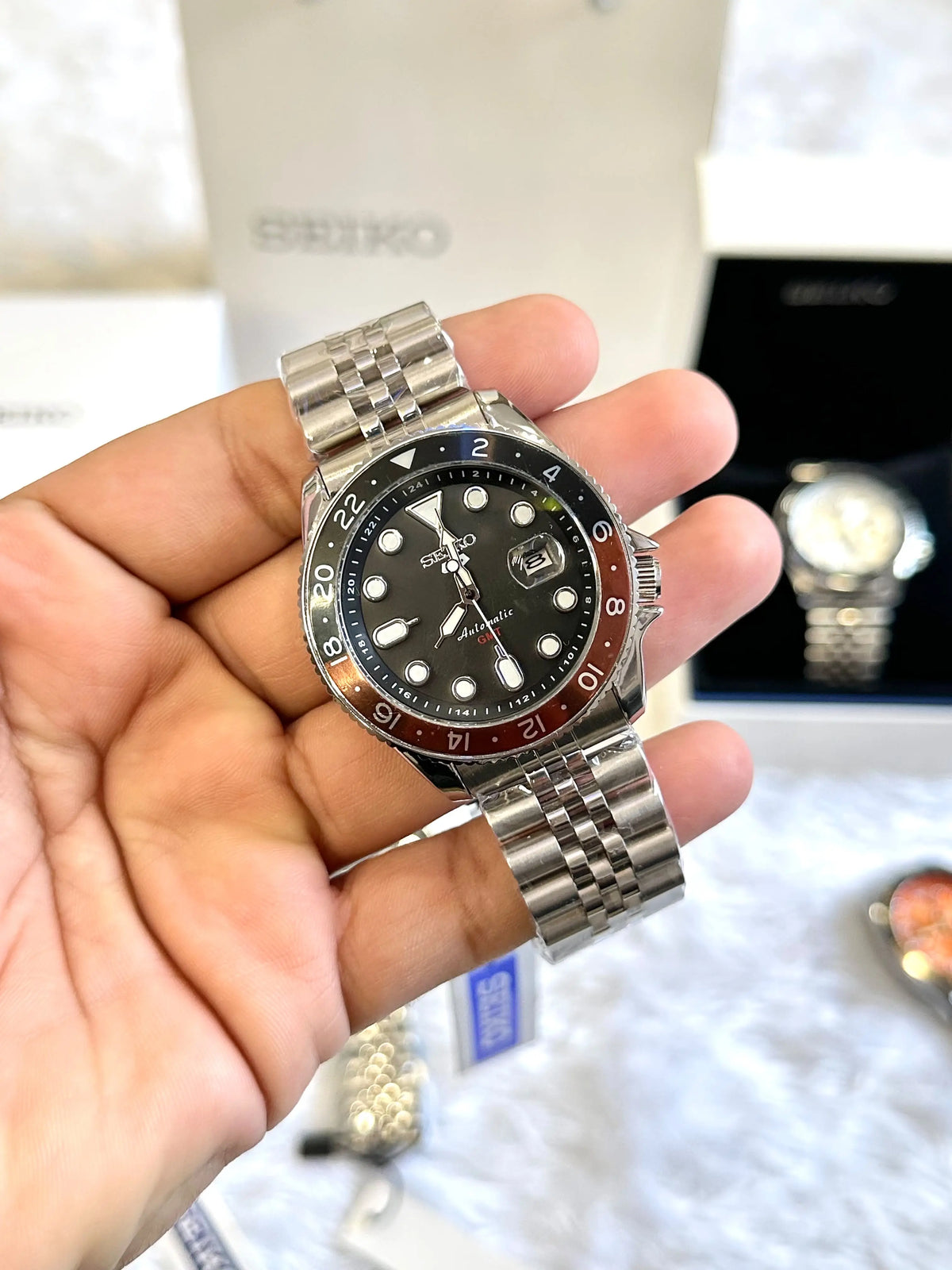 SEIKO GMT BACK OPEN