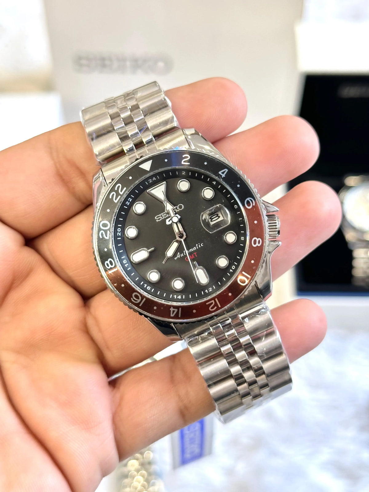 SEIKO GMT BACK OPEN
