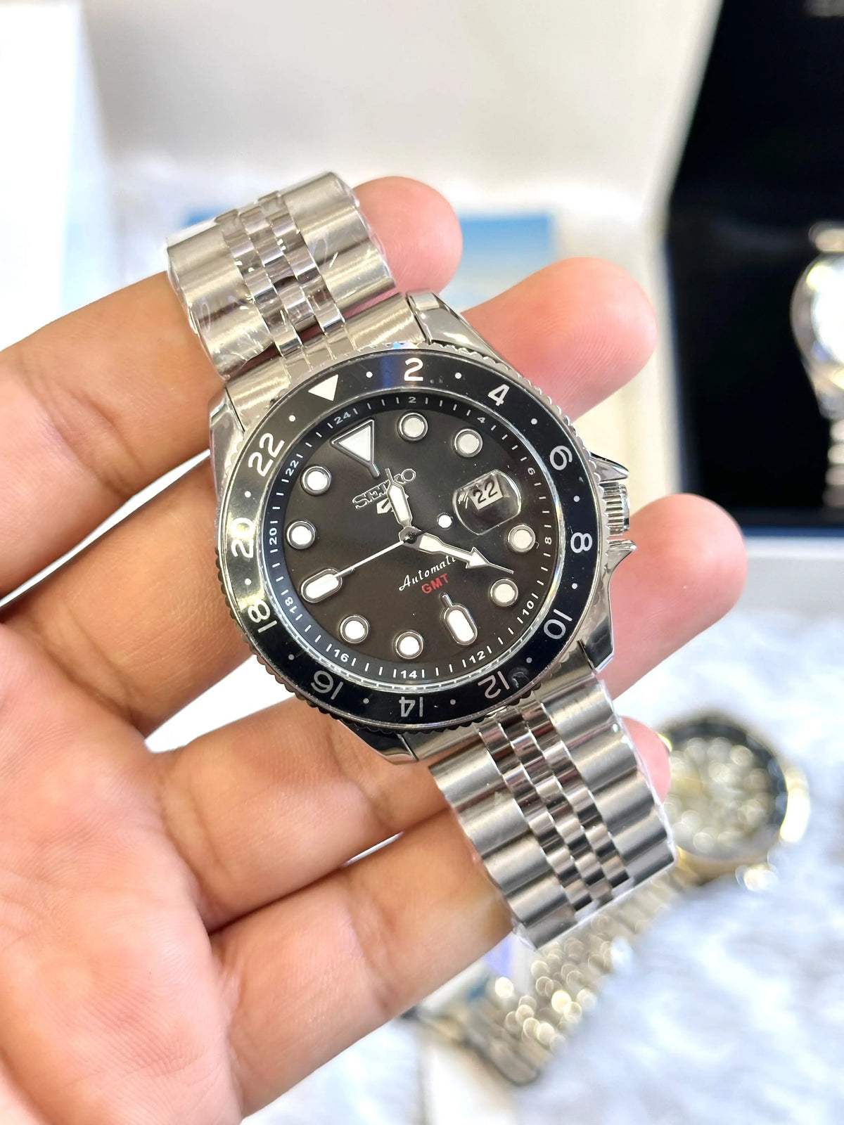 SEIKO GMT BACK OPEN