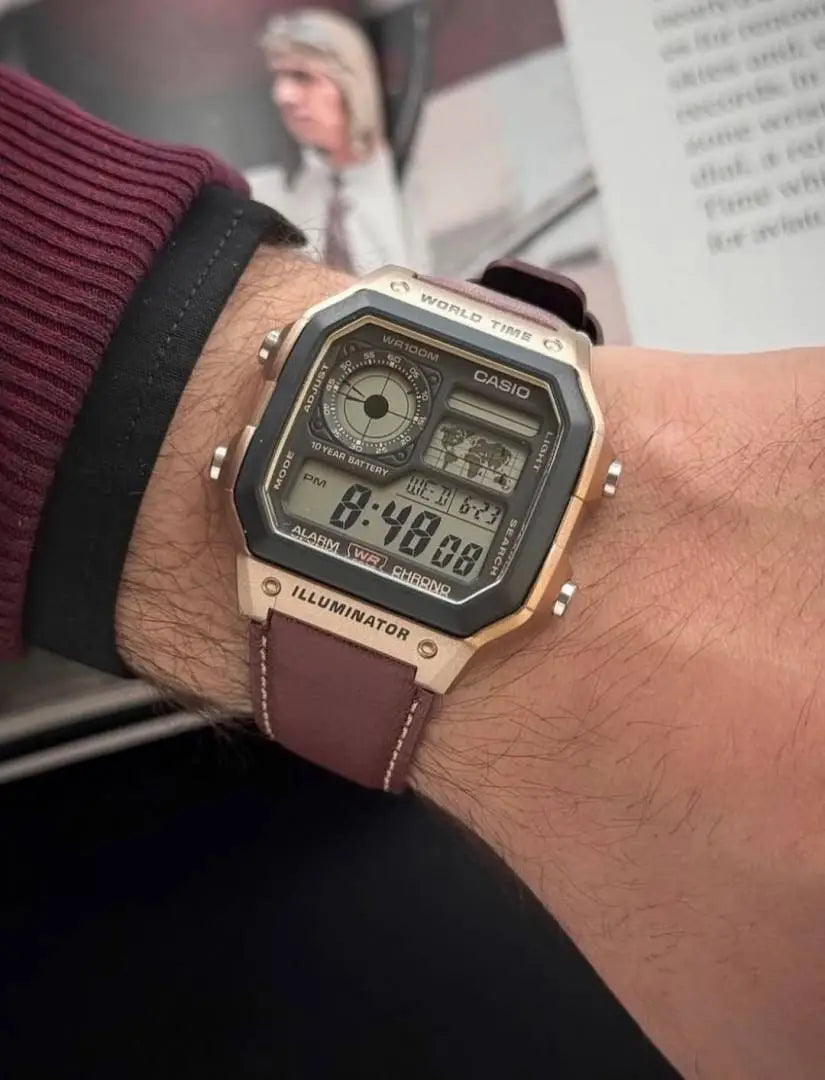Casio AE 1200 Illuminator Brown J1234
