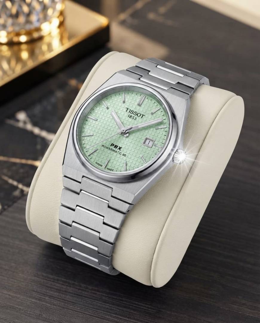 Tissot 1853 PRX Textured Silver Tiffany Dial