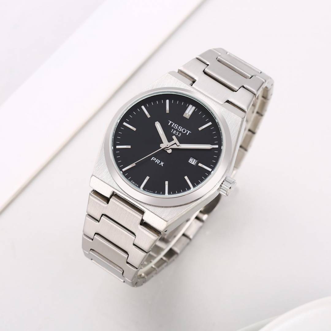 Tissot 1853 Prx Silver-Black Plain